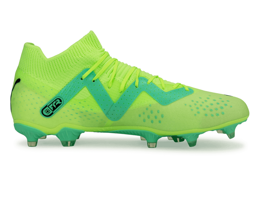 PUMA Men's Future Match FG/AG Yellow/Mint Side