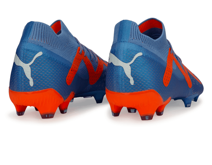 PUMA Men's Future Ultimate FG/AG Blue/Ultra Orange Rear