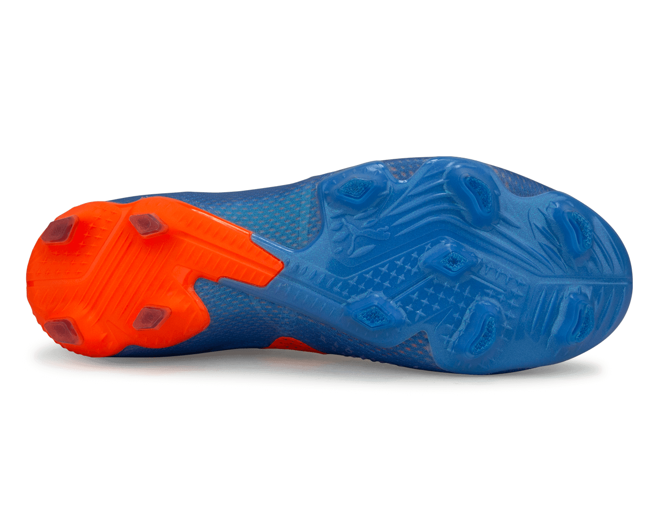 PUMA Men's Future Ultimate FG/AG Blue/Ultra Orange Sole