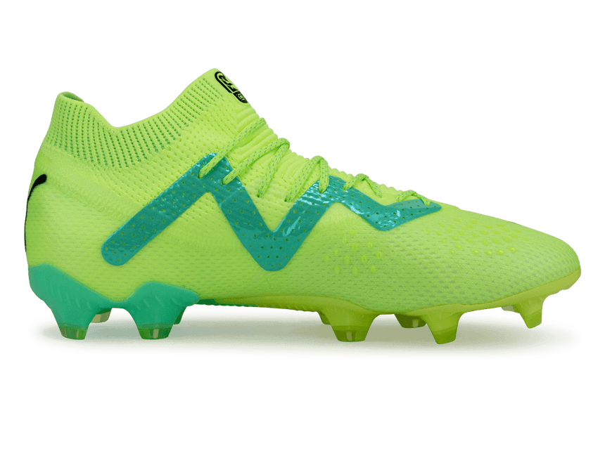 PUMA Men's Future Ultimate FG/AG Yellow/Mint Side