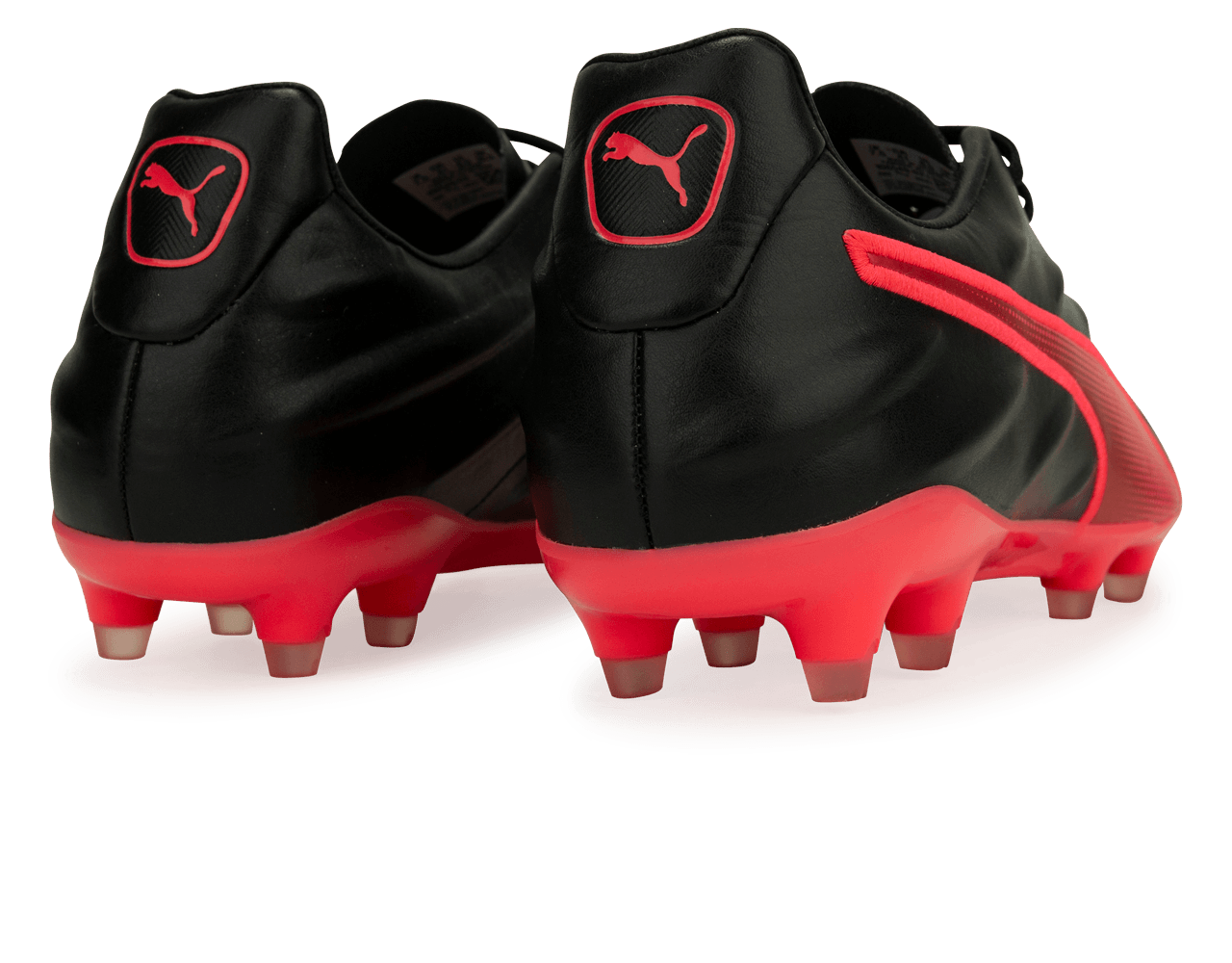 PUMA Men's King Pro 21 FG Black/Sun Blaze Rear