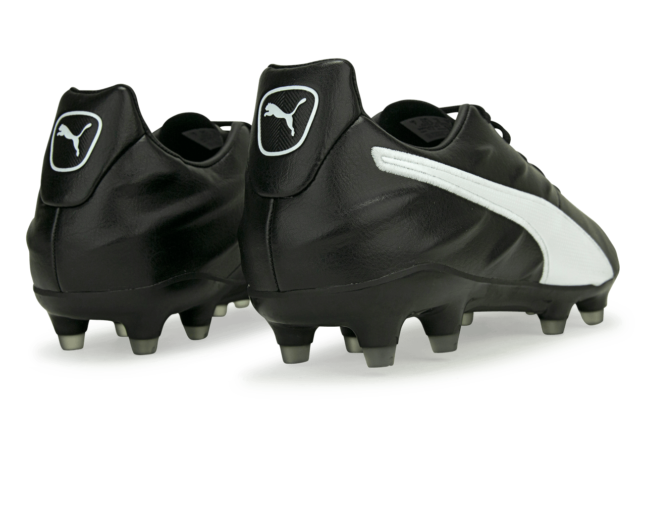 PUMA Men's King Pro 21 FG Black/White Rear