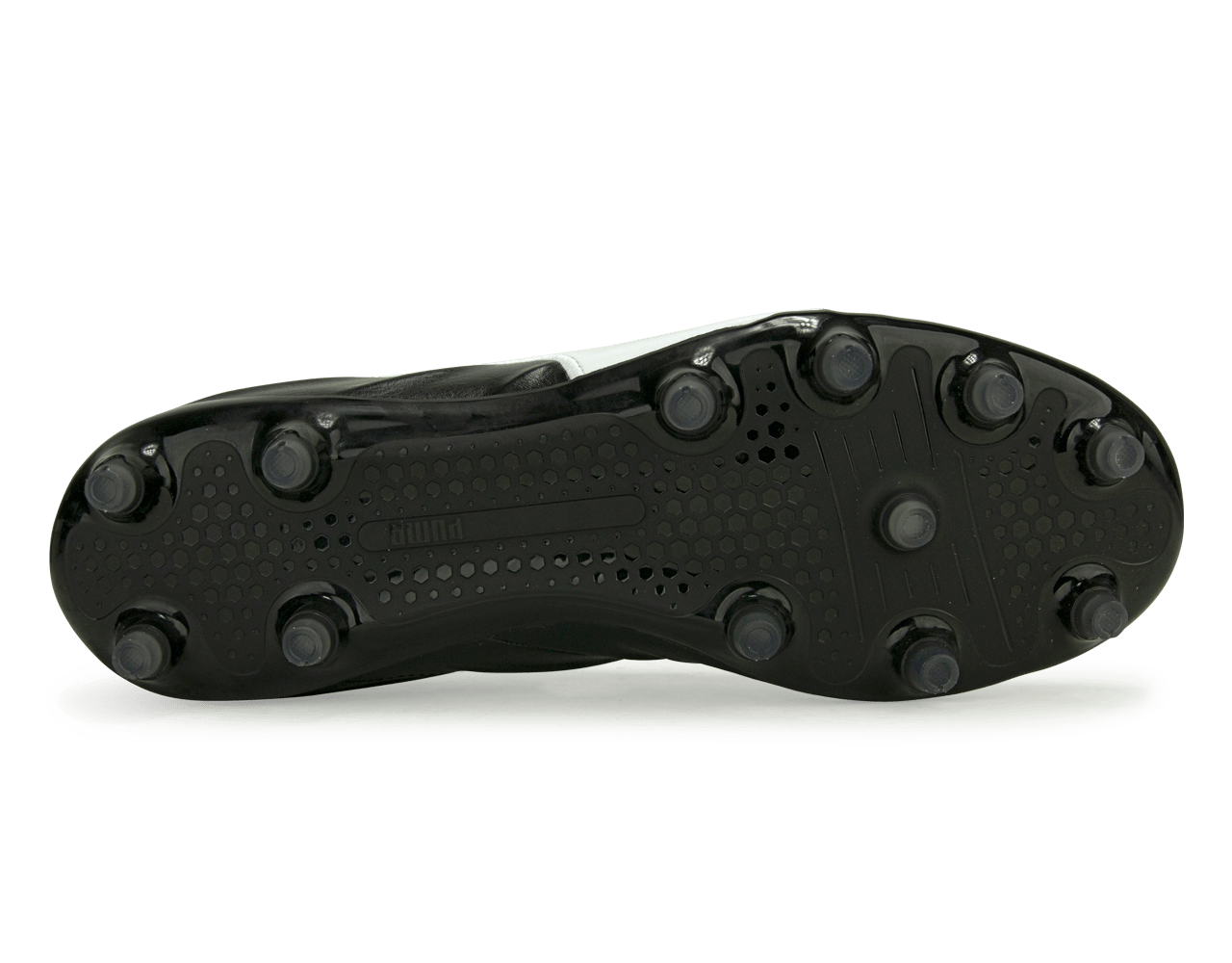 PUMA Men's King Pro 21 FG Black/White Sole
