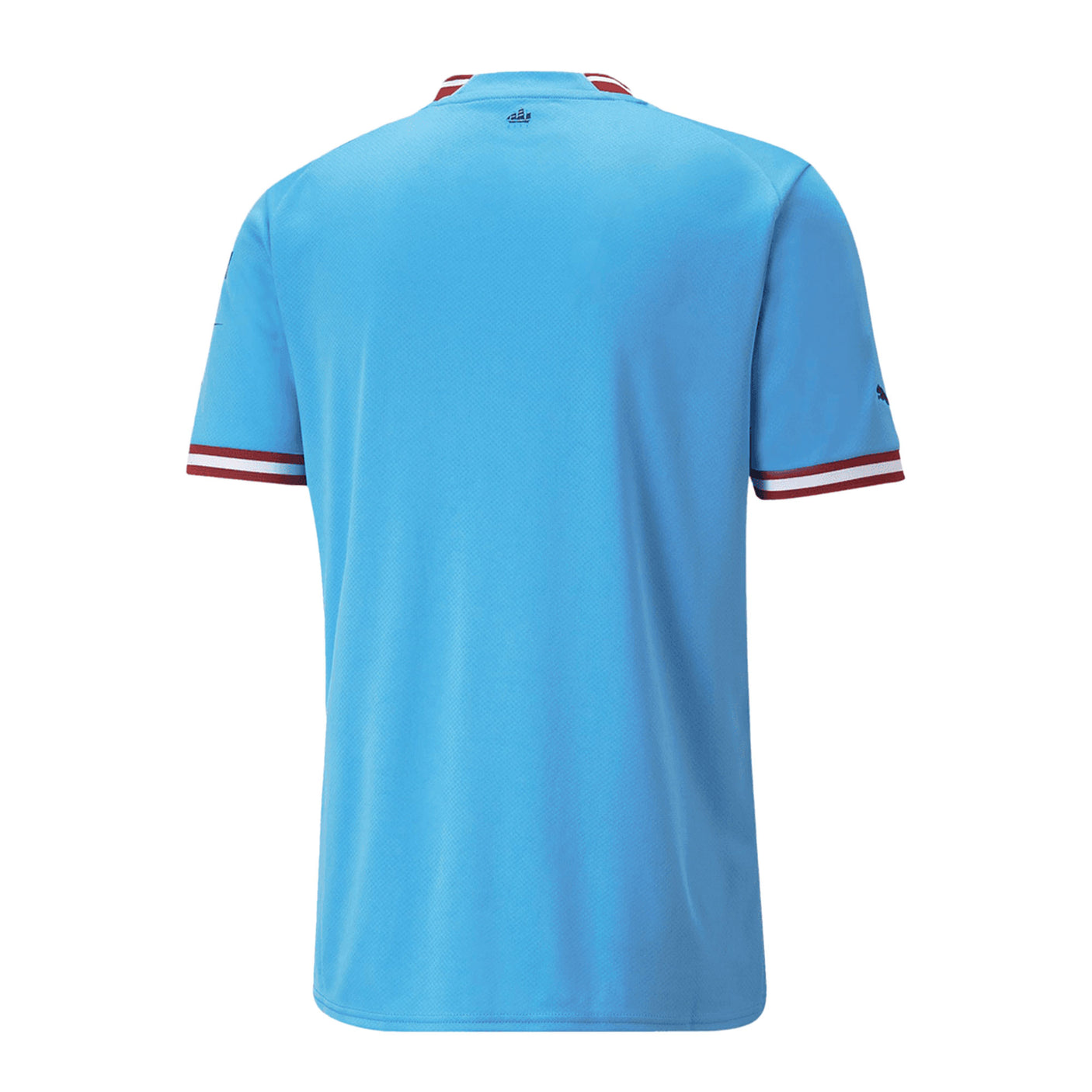 PUMA Men's Manchester City 2022/23 Home Jersey Light Blue /Red Back