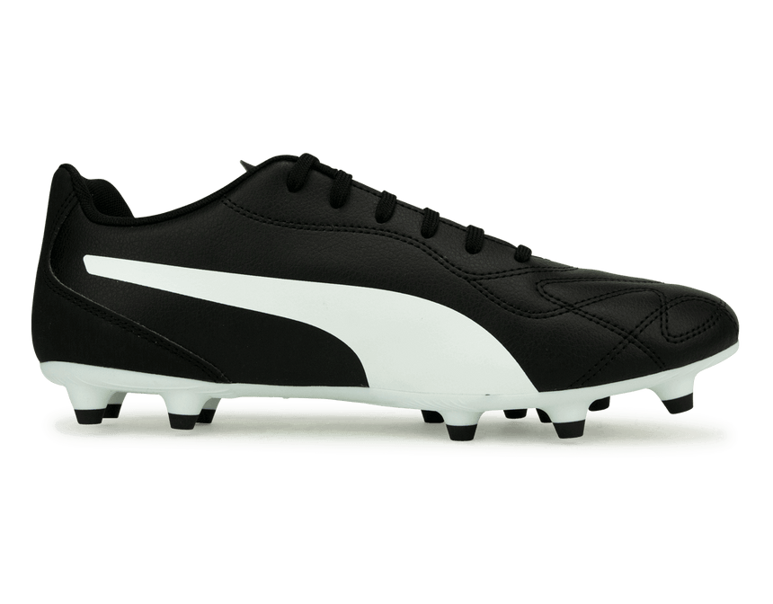 PUMA Men's Monarch II FG/AG Black/White Side