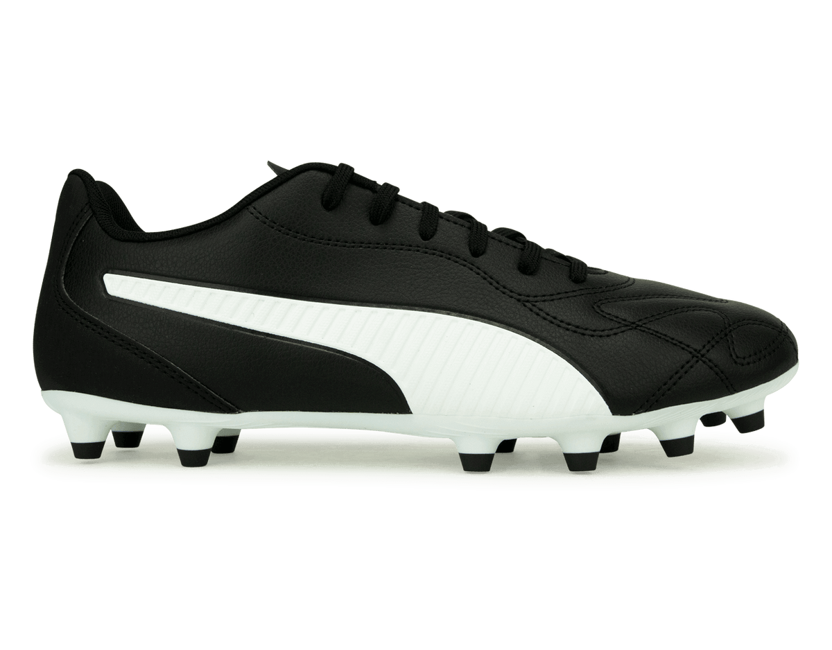PUMA Men s Monarch II FG AG Black White Azteca Soccer