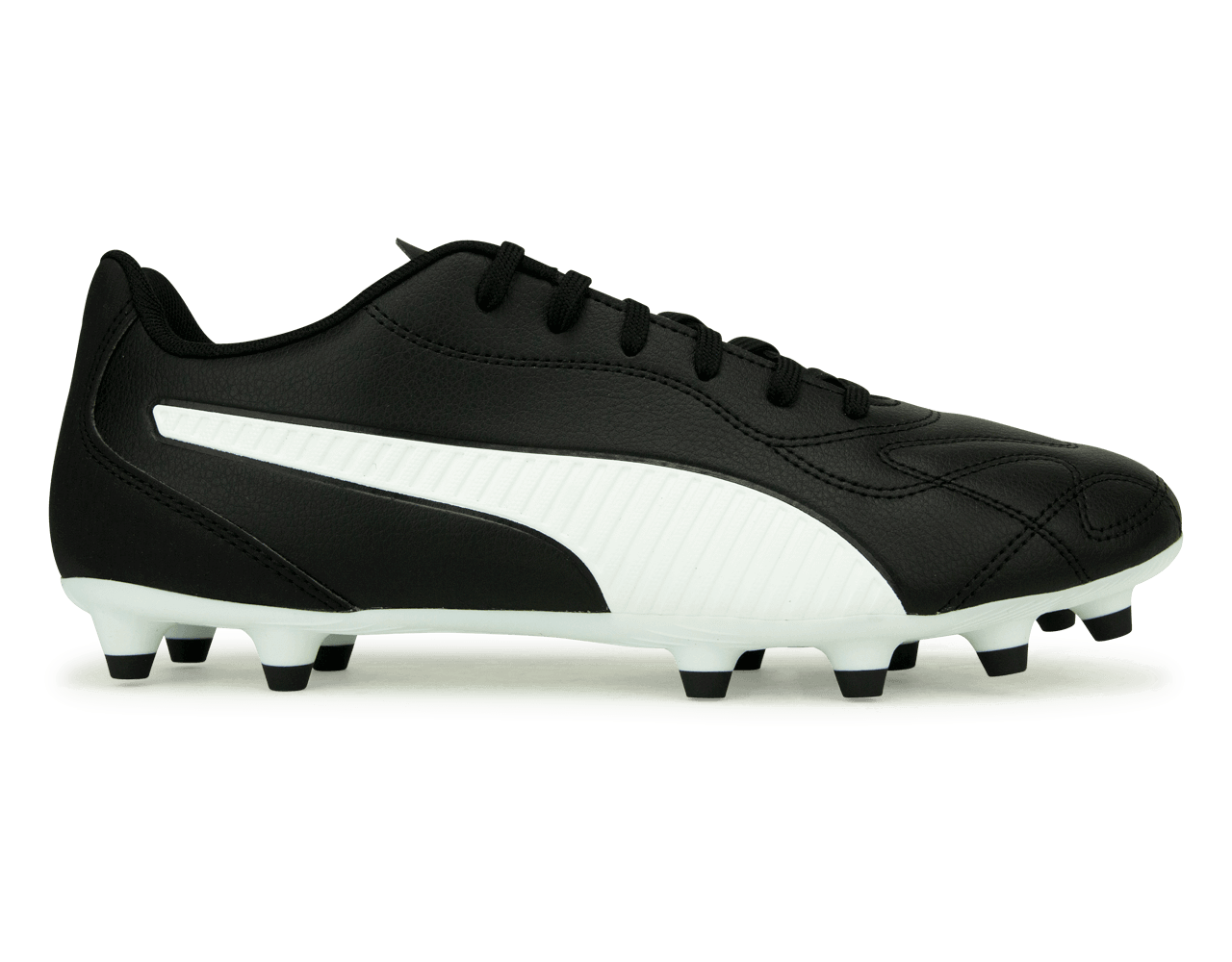PUMA Men's Monarch II FG/AG Black/White
