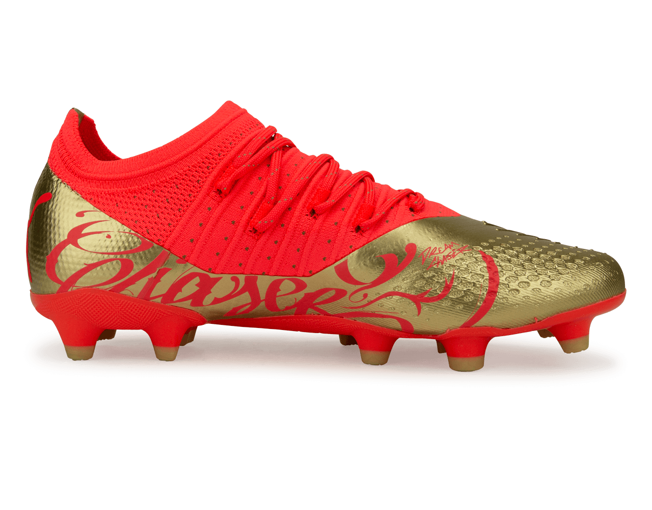 PUMA Men's Neymar Jr Future 2.4 FG/AG Fiery Coral Gold