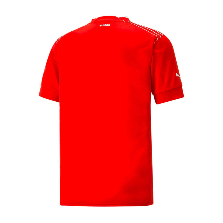 PUMA Men's Switzerland 2022/23 Home Jersey Red/White Back
