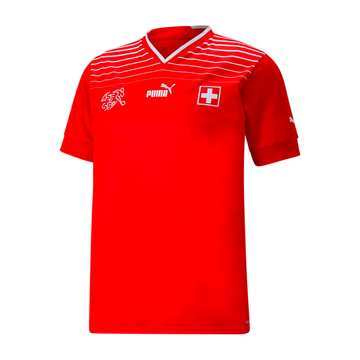 PUMA Men's Switzerland 2022/23 Home Jersey Red/White Front