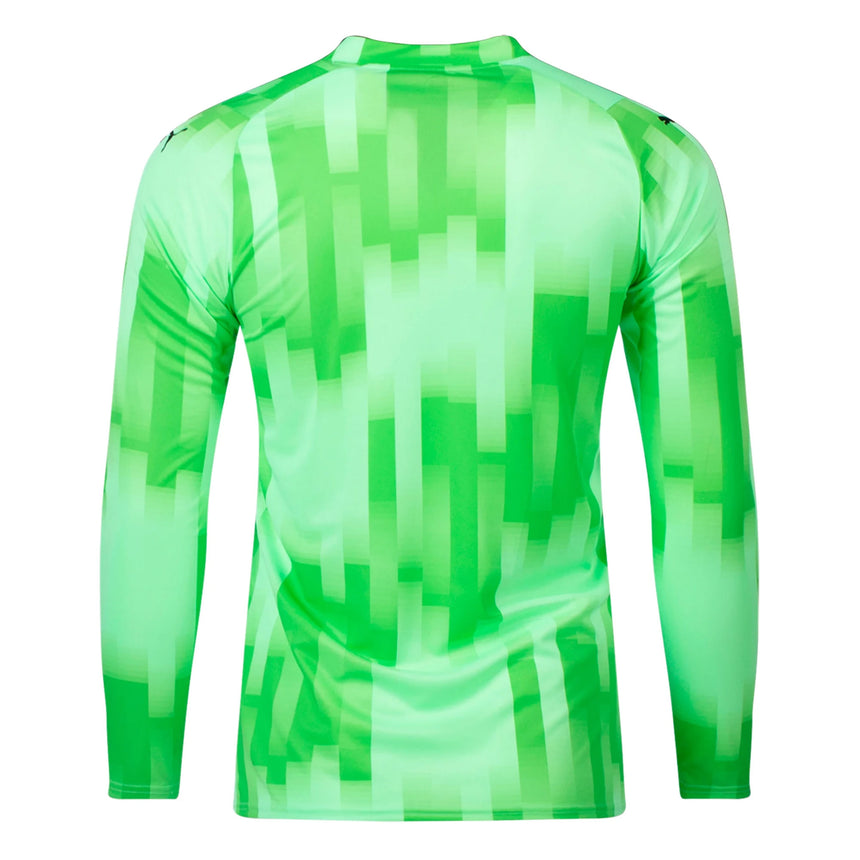 PUMA Men's Team Target Goalkeeper Long Sleeve Jersey Fizzy Lime/Black Back