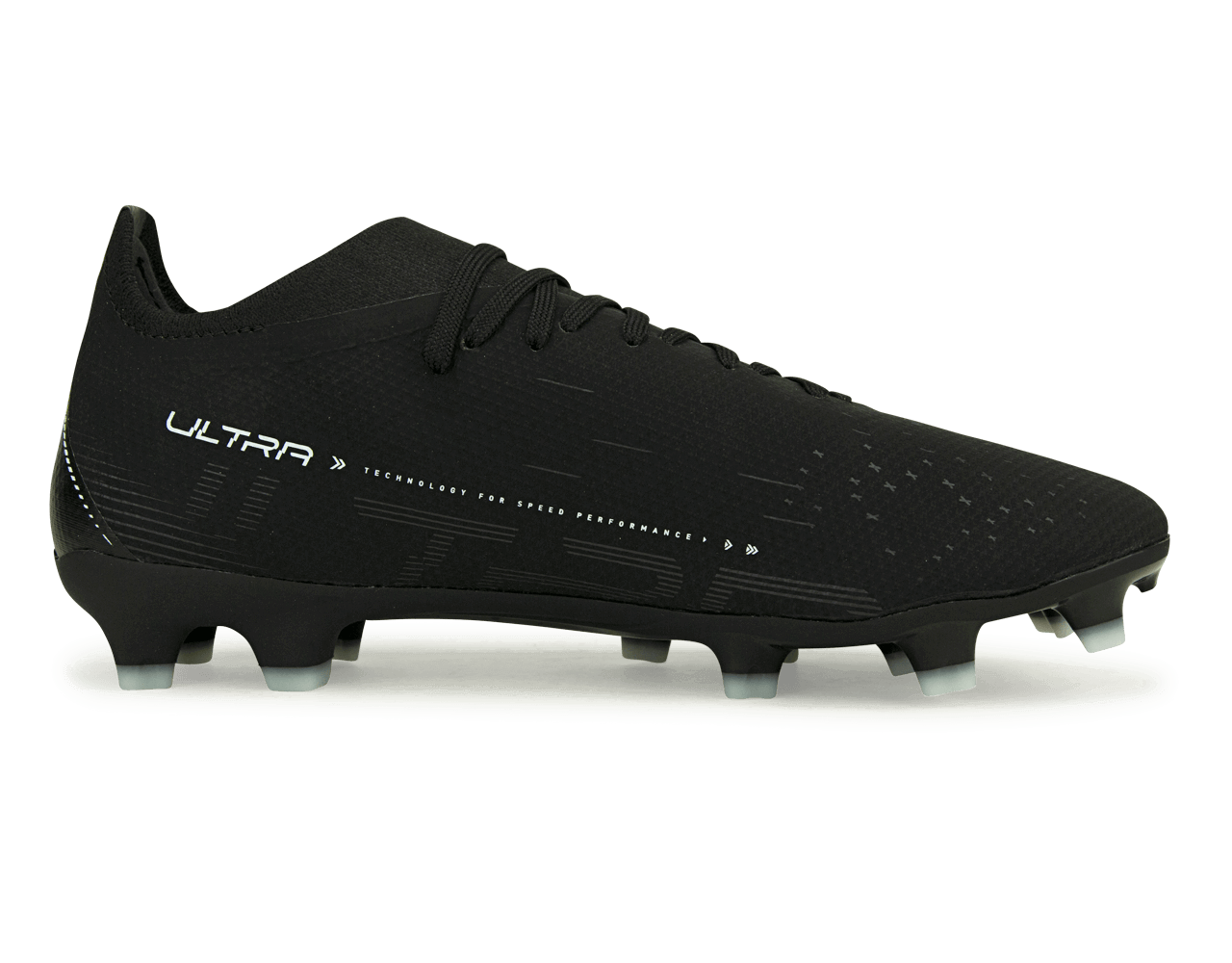 PUMA Men's Ultra Match FG/AG Black/White Side