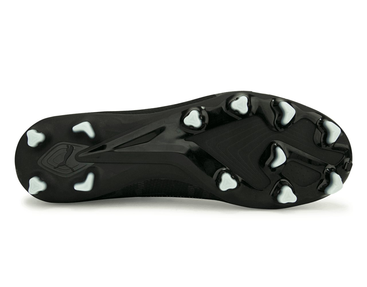 PUMA Men's Ultra Match FG/AG Black/White Sole