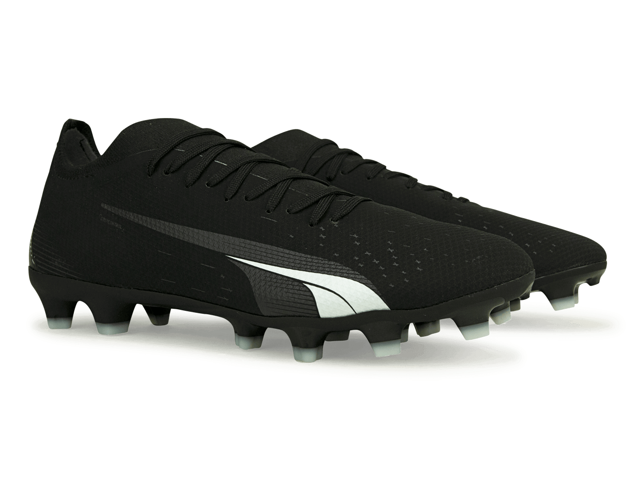 PUMA Men's Ultra Match FG/AG Black/White Together
