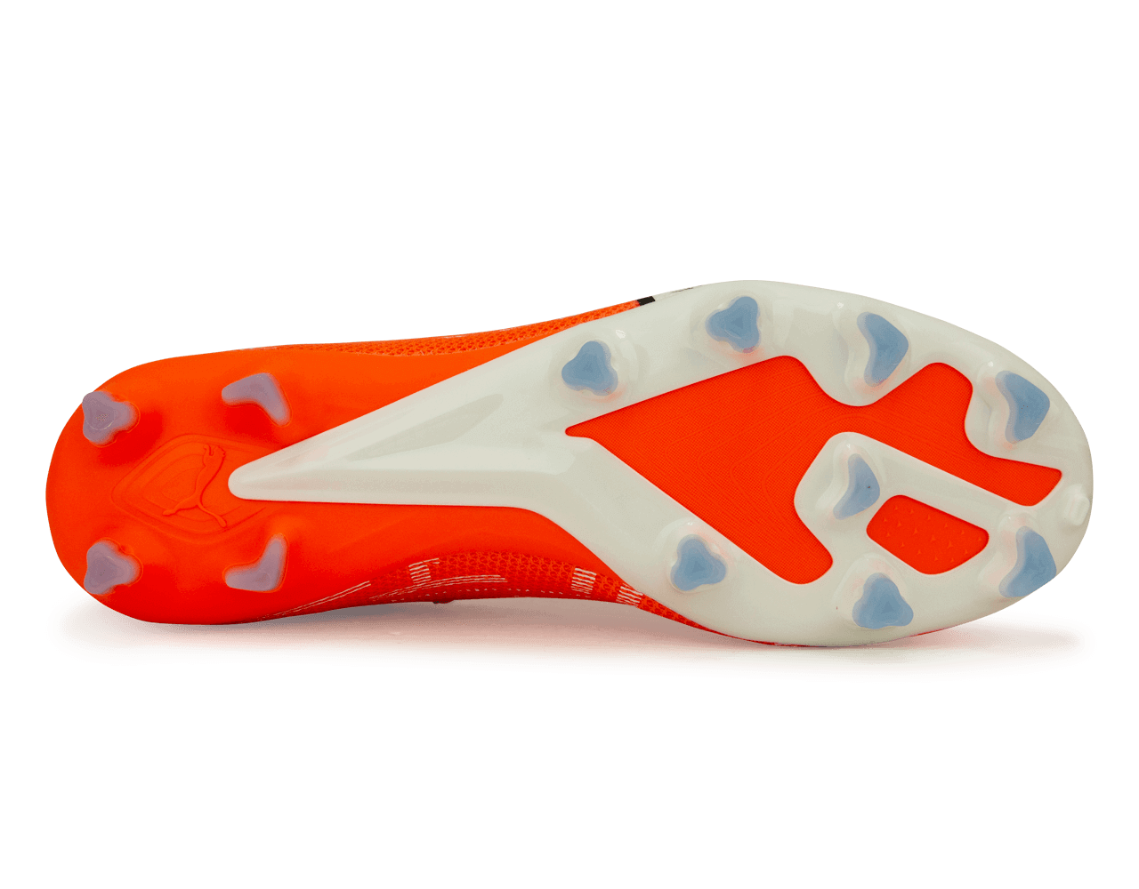 PUMA Men's Ultra Match FG/MG Orange/Blue Sole