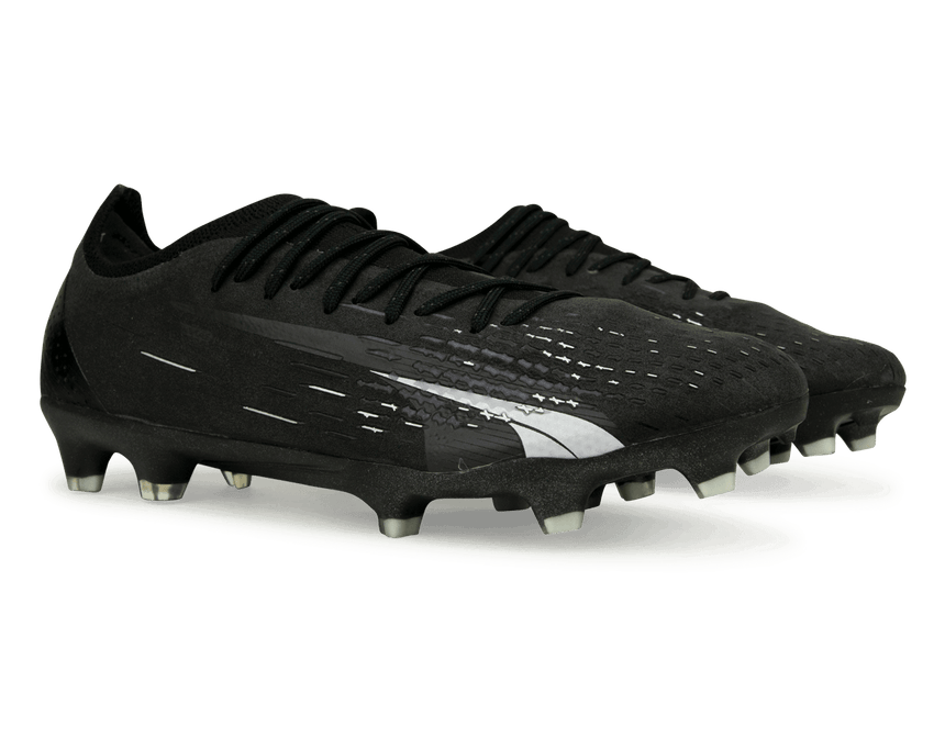 PUMA Men's Ultra Ultimate FG/AG Black/White Together