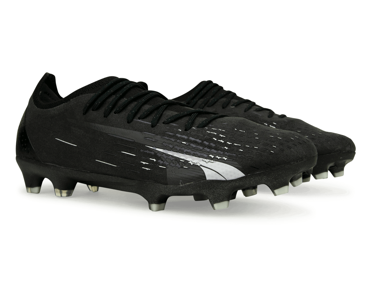PUMA Men's Ultra Ultimate FG/AG Black/White Together