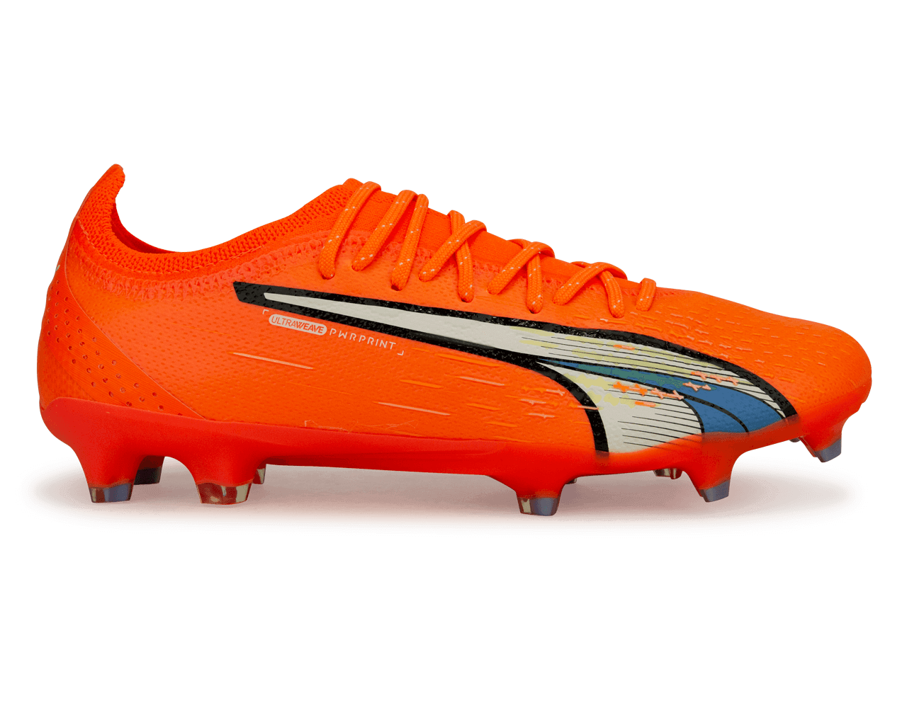 PUMA Men's Ultra Ultimate FG/AG Orange/Blue Glimmer