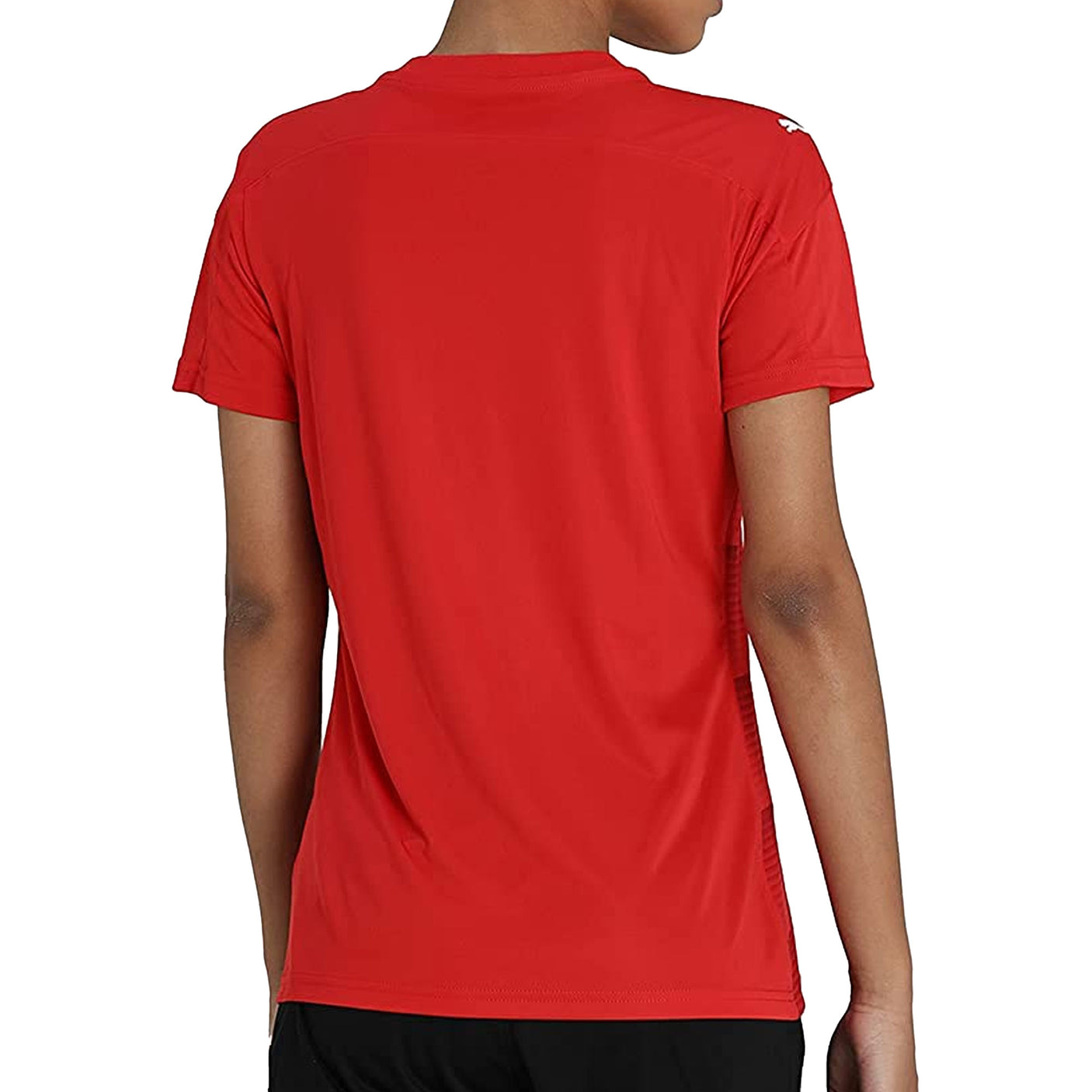 PUMA Women's Team Final 2021 Graphic Jersey Rogue/Chili Pepper Back