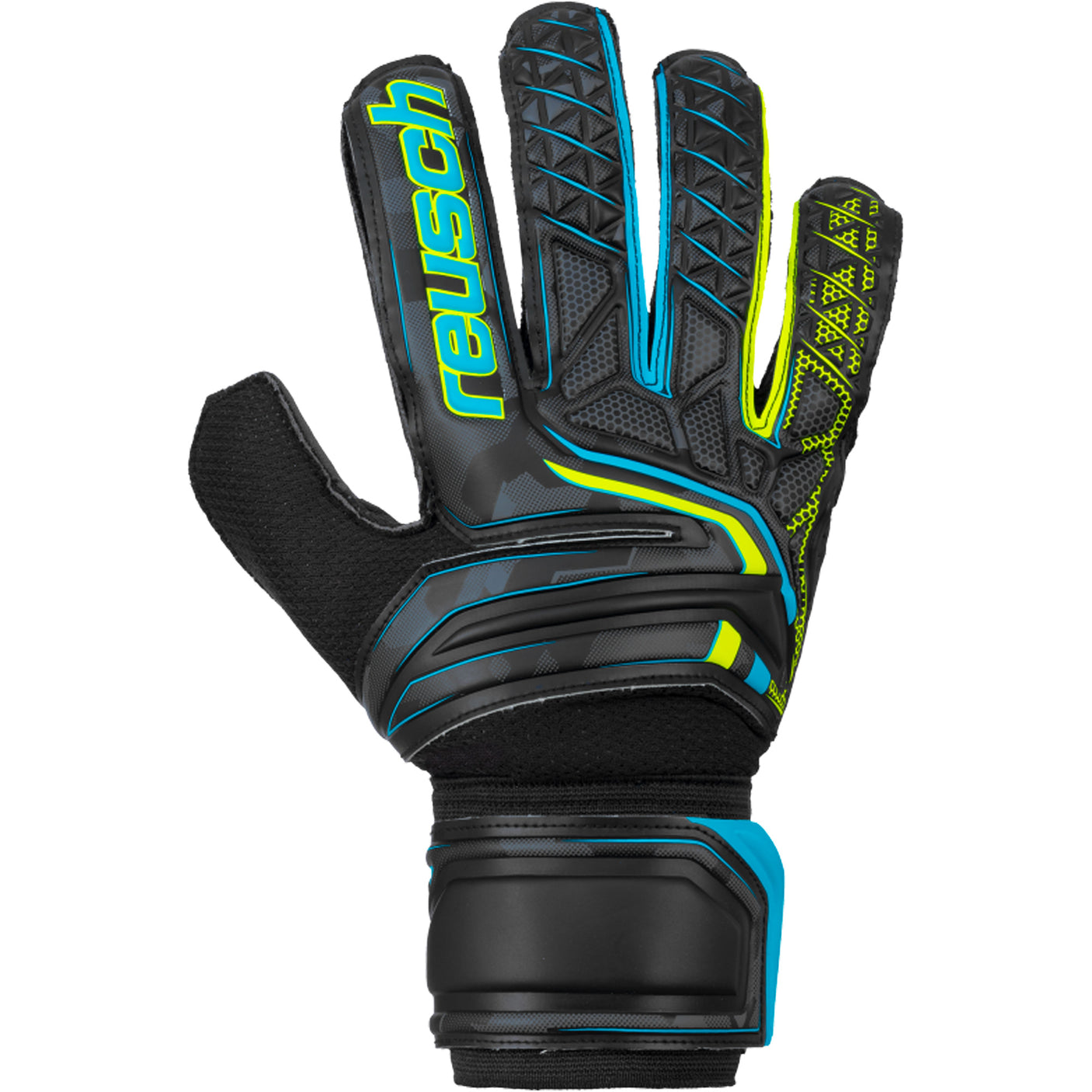 Reusch Men's GoalKeeper Attrakt SD Gloves Black/Lime Front