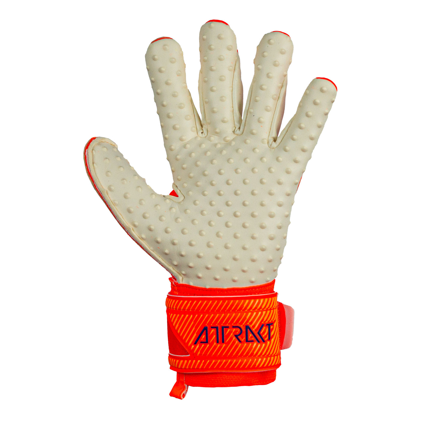 Reusch Men's Goalkeeper Attrakt SpeedBump Gloves Shocking Orange/Blue Front