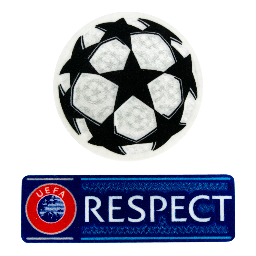 Official UEFA UCL Adult Starball & Respect Patch Combo