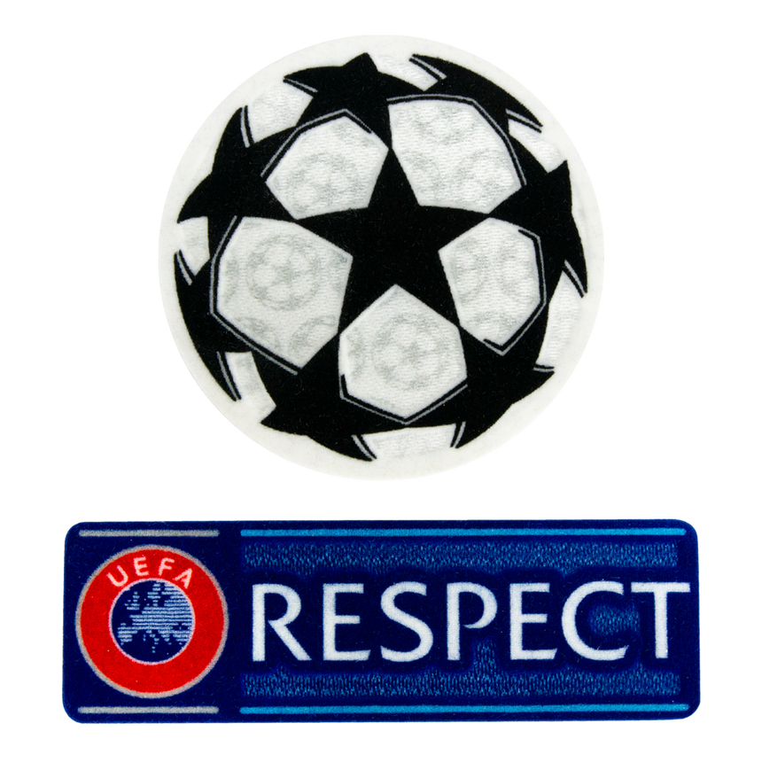 Official UEFA UCL Adult Starball & Respect Patch Combo