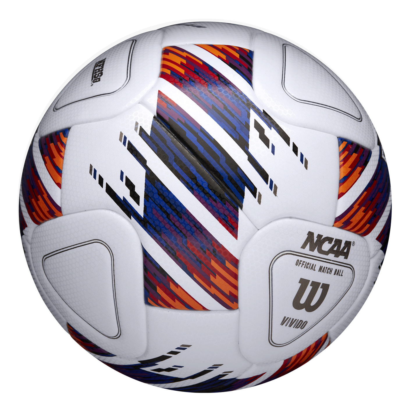 Wilson NCAA Vivido Match Ball White/Purple