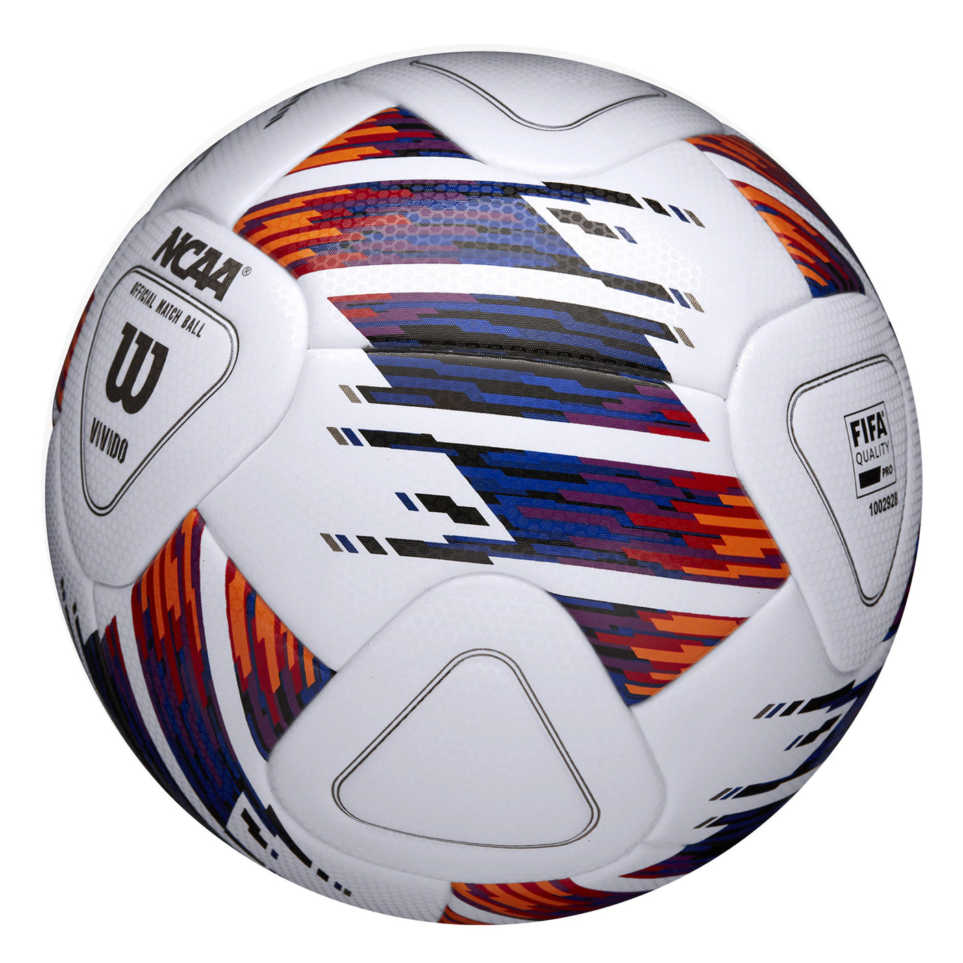 Wilson NCAA Vivido Match Ball White/Purple Mid