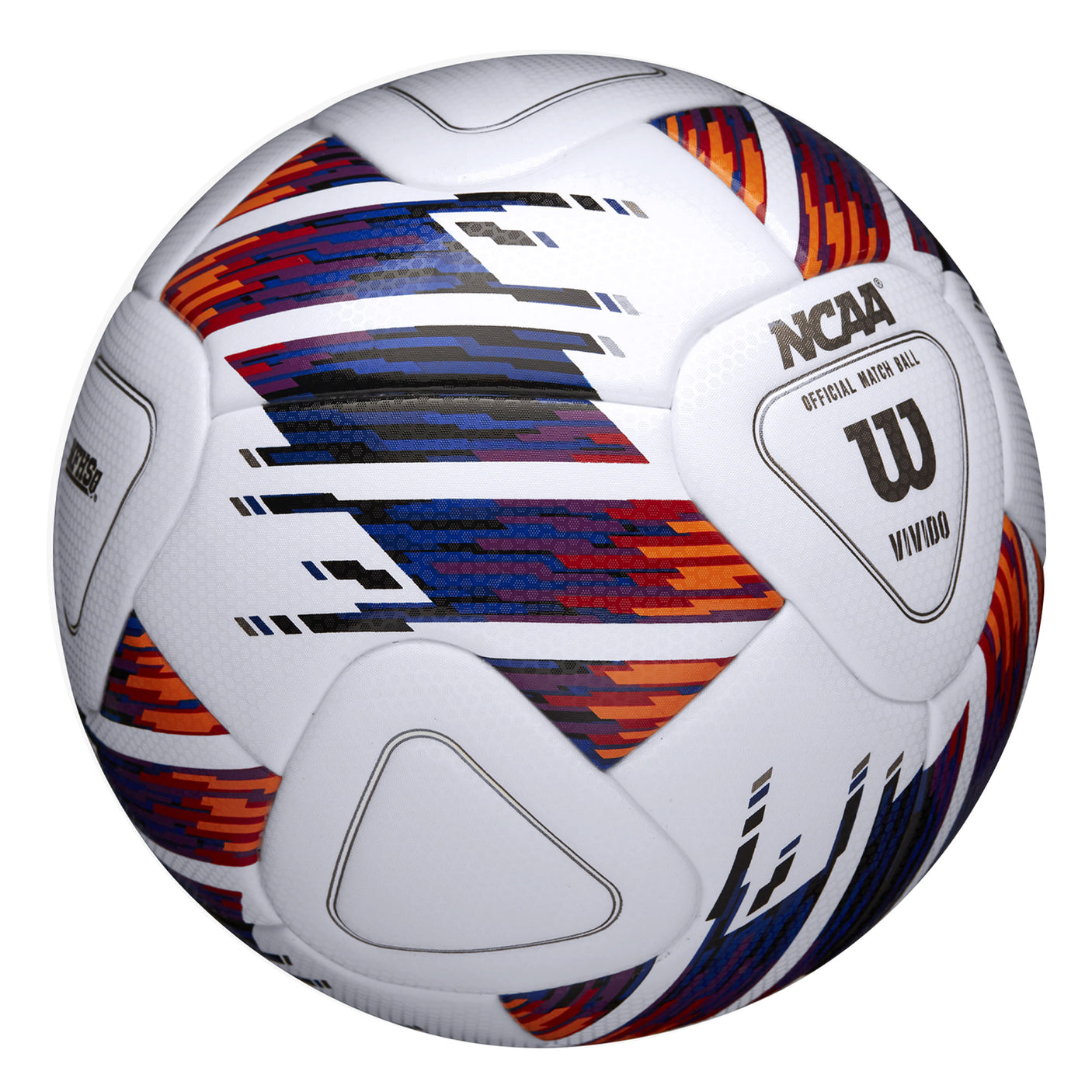 Wilson NCAA Vivido Match Ball White/Purple Side