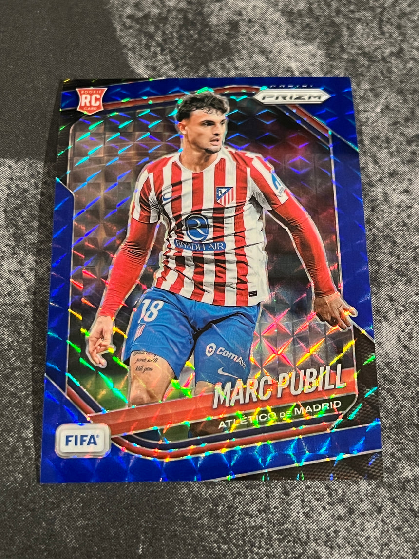 2025-26 Prizm FIFA Soccer Blue Mosaic Prizm Marc Pubill Atletico de Madrid /209