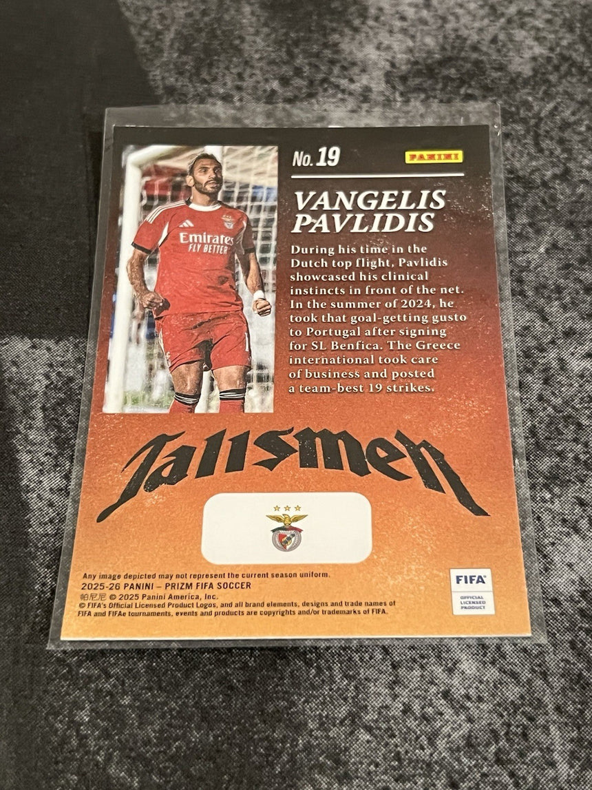 2025-26-panini-prizm-fifa-soccer-talismen-vangelis-pavlidis-benfica-additional-three
