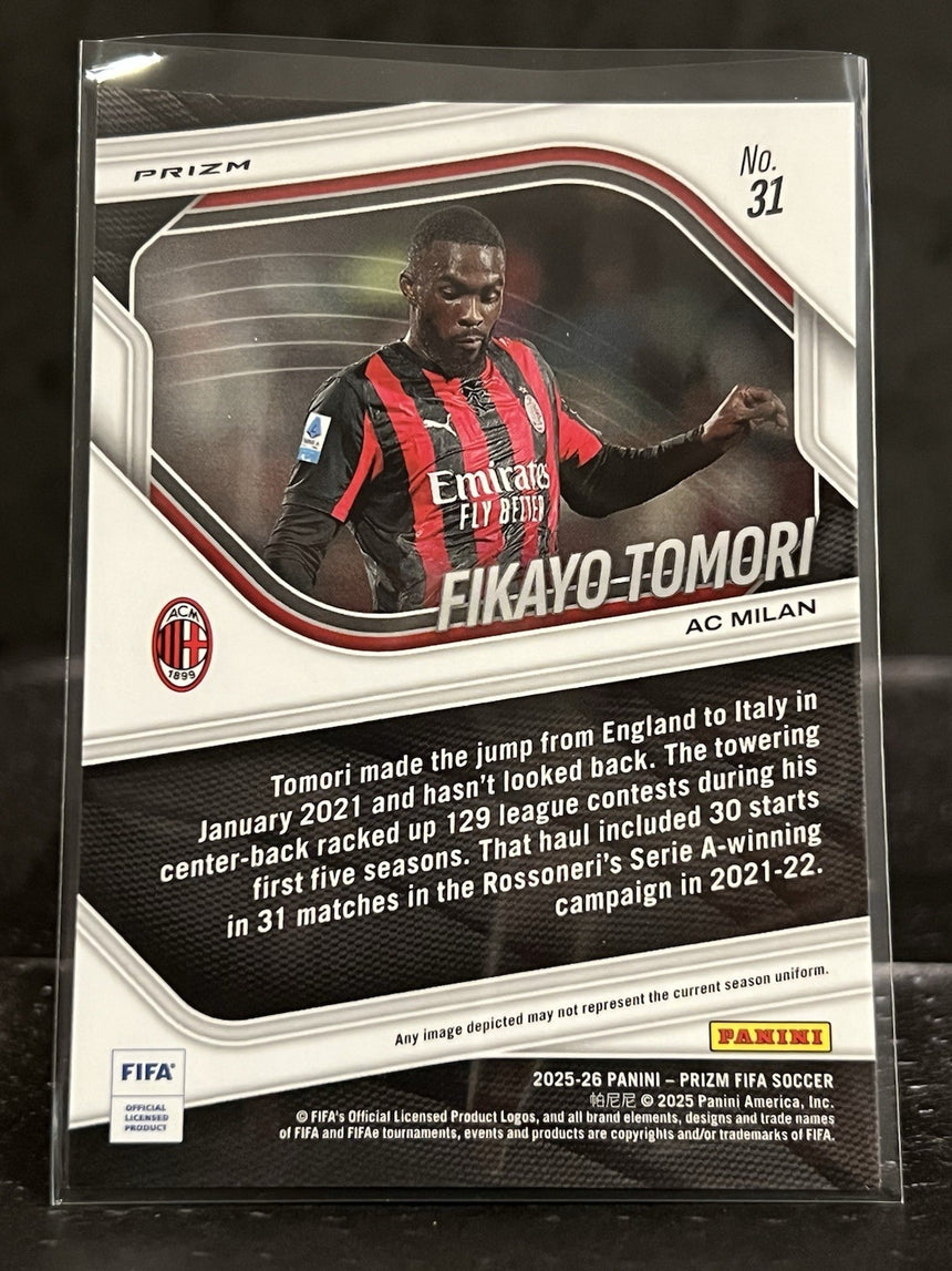 2025-2026-panini-prizm-fifa-soccer-red-mosaic-prizm-fikayo-tomori-ac-milan-additional-one
