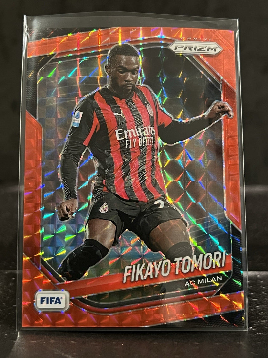 2025-2026-panini-prizm-fifa-soccer-red-mosaic-prizm-fikayo-tomori-ac-milan-back