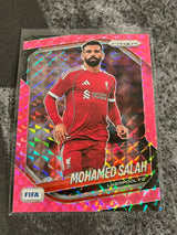 2025-26 Panini Prizm FIFA Mohamed Salah Pink Mosaic Prizm #93 Liverpool FC