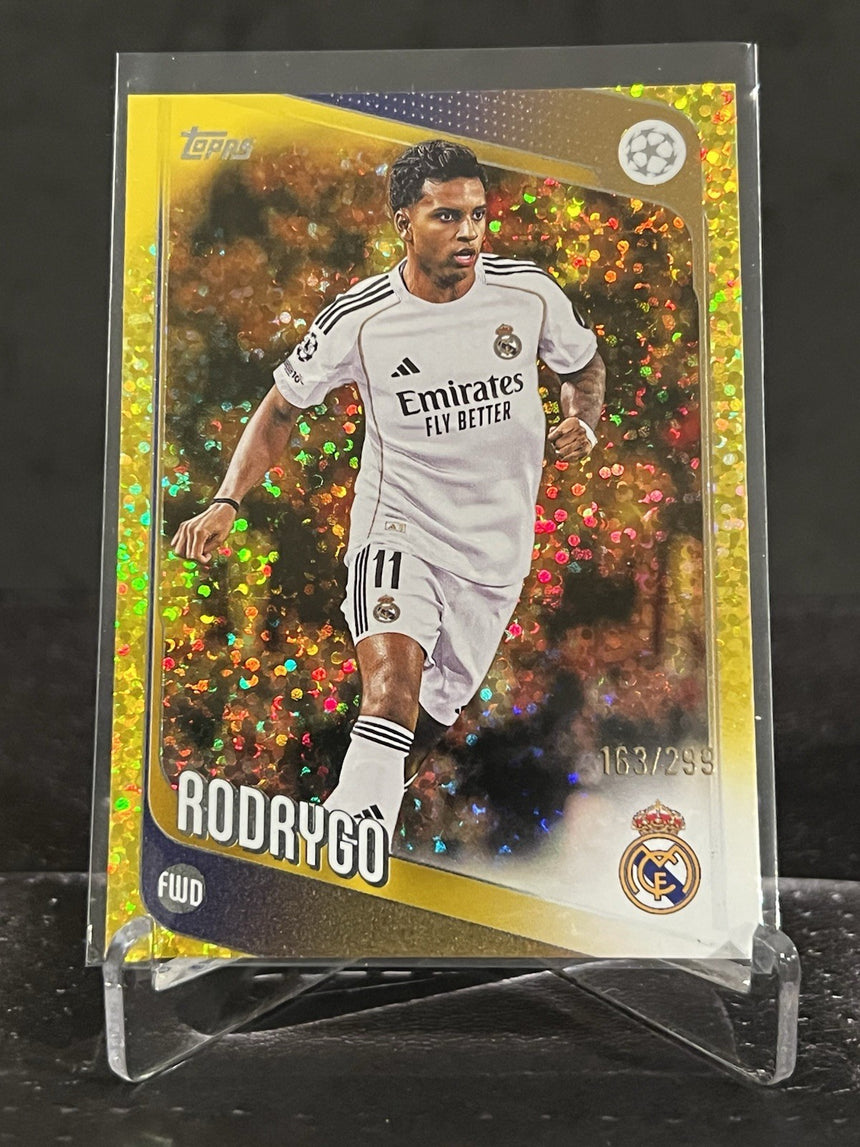 2025-26 Topps UCC Rodrygo Gold Speckle /299 Real Madrid