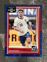 2025-26 DONRUSS Road to FIFA World Cup 26 Christian Pulisic Blue Pyramids /95