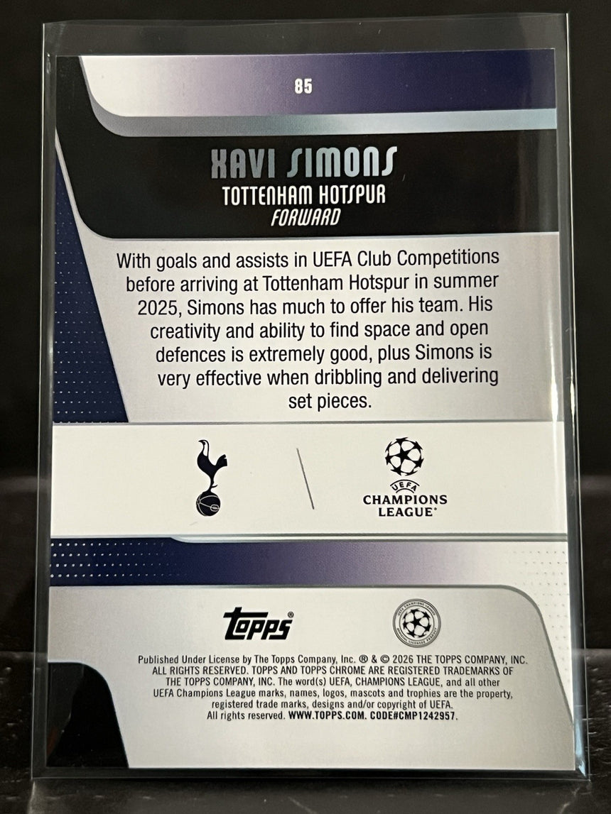 2025-26-topps-chrome-ucc-blue-mini-diamonds-xavi-simons-150-tottenham-hotspurs-additional-one