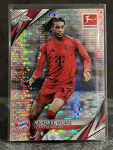 2024-25 Topps Chrome Bundesliga Michael Olise #82 Pulsar Refractor Bayern Munich