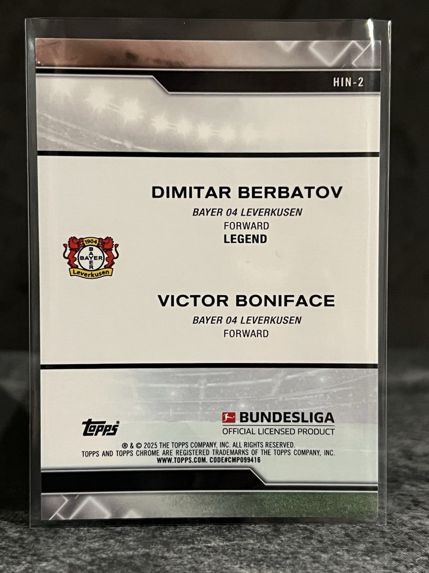 2024-25-topps-chrome-bundesliga-dual-dimitar-berbatov-victor-boniface-bayer-04-leverkusen-additional-one
