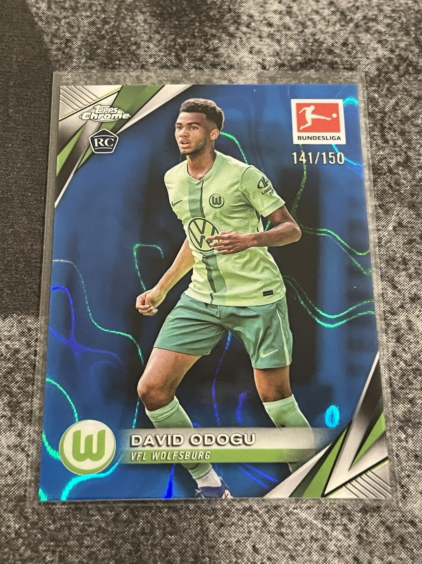 2024-25-topps-chrome-bundesliga-rookie-neon-green-lava-david-odogu-150-vfl-wolfsburg-additional-two
