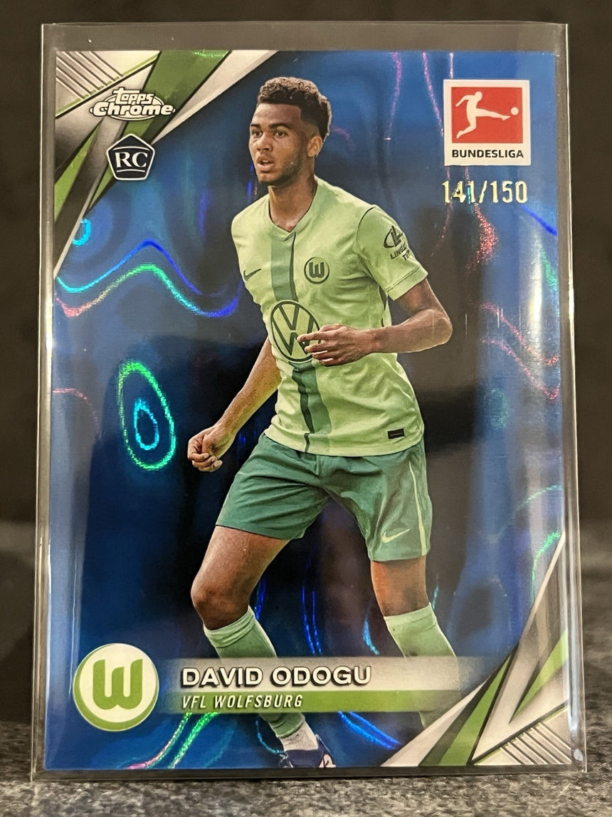 2024-25-topps-chrome-bundesliga-rookie-neon-green-lava-david-odogu-150-vfl-wolfsburg-back