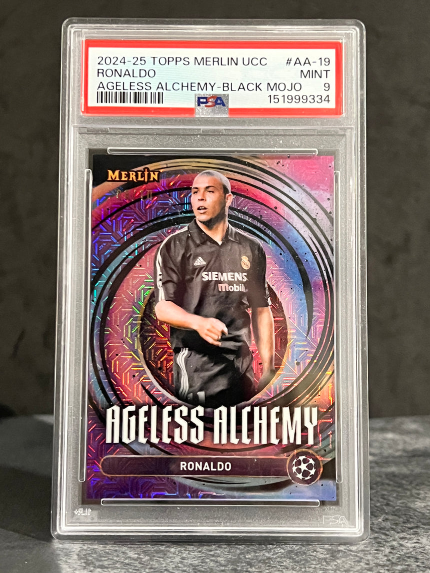 2024-25-topps-merlin-ucc-psa-9-ageless-alchemy-black-mojo-ronaldo-10-real-madrid-additional-one