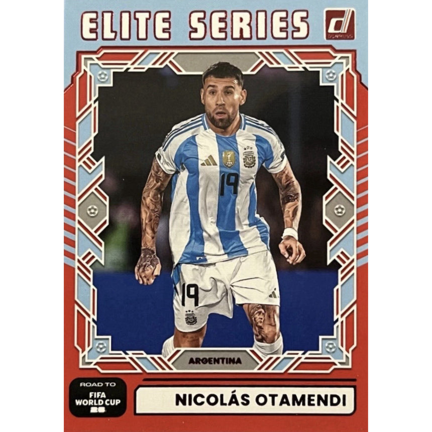 2025-26-donruss-road-to-fifa-world-cup-26-elite-series-red-nicolas-otamendi-argentina-front