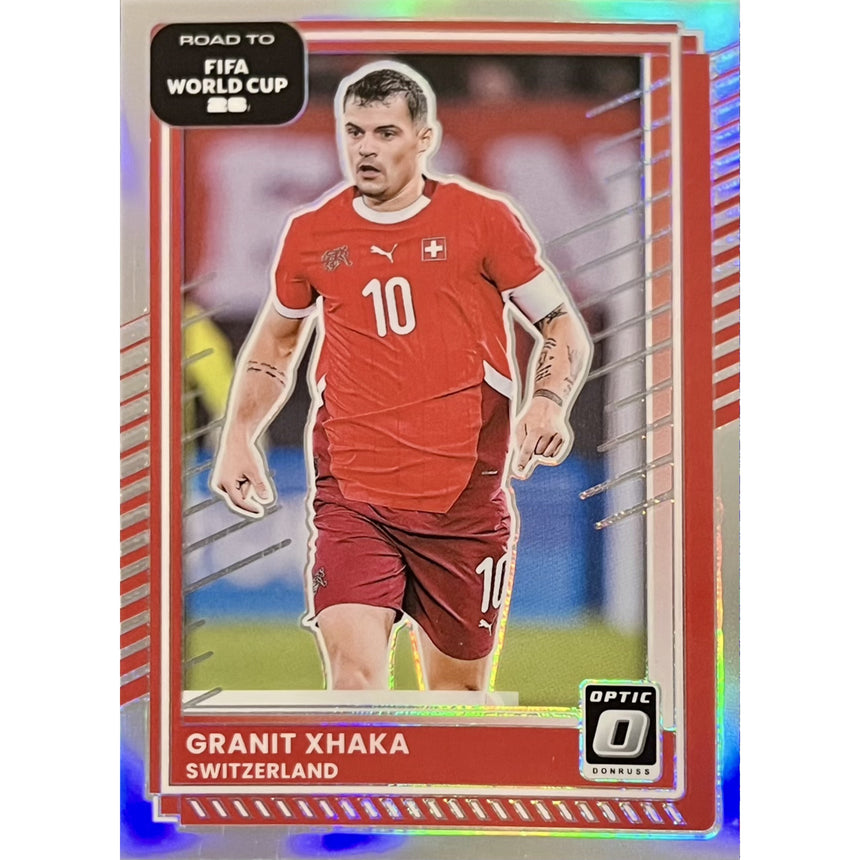 2025-26-donruss-road-to-fifa-world-cup-26-optic-prizm-granit-xhaka-switzerland-front