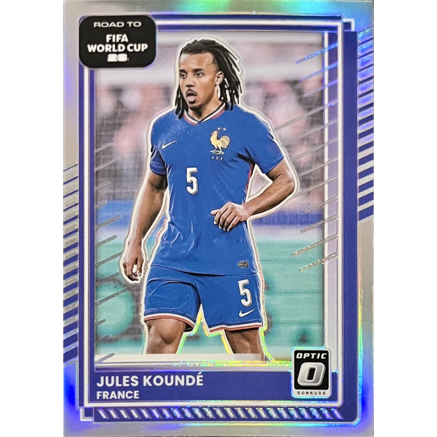 2025-26-donruss-road-to-fifa-world-cup-26-optic-prizm-jules-kounde-france-front