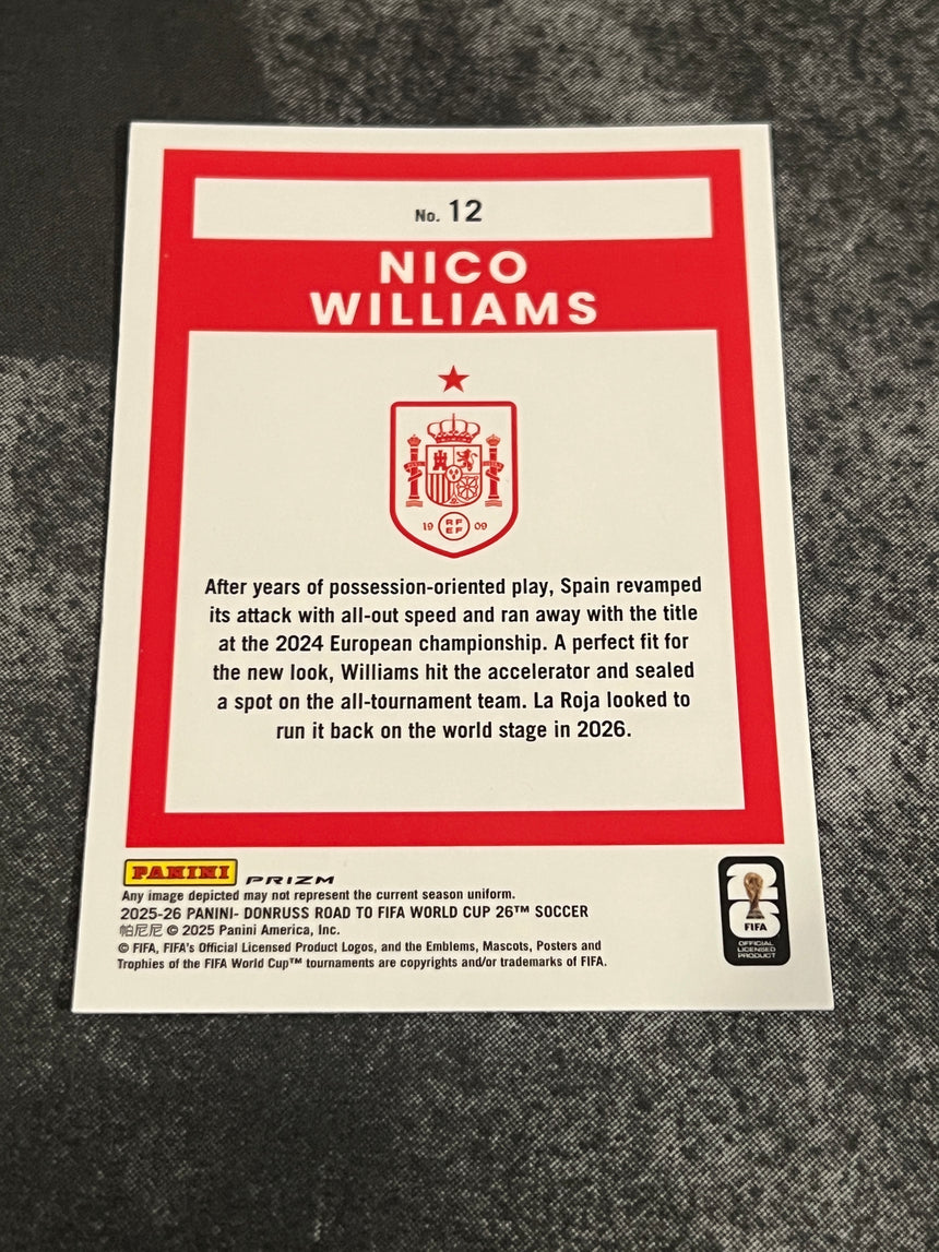 2025-26-donruss-road-to-fifa-world-cup-26-optic-prizm-nico-williams-spain-back