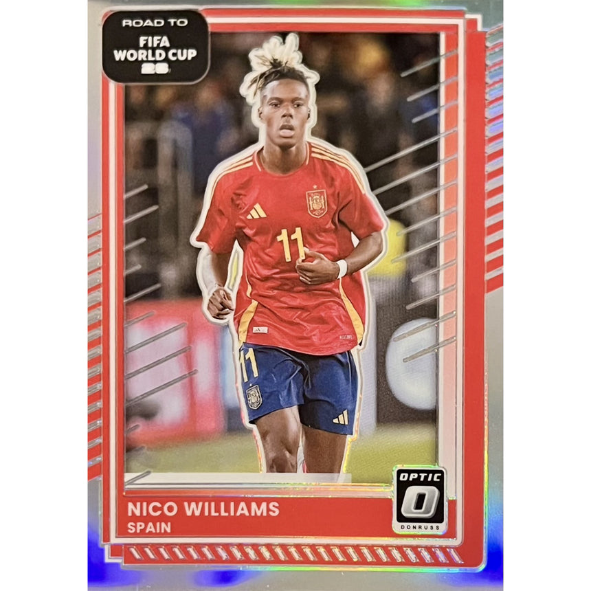 2025-26-donruss-road-to-fifa-world-cup-26-optic-prizm-nico-williams-spain-front