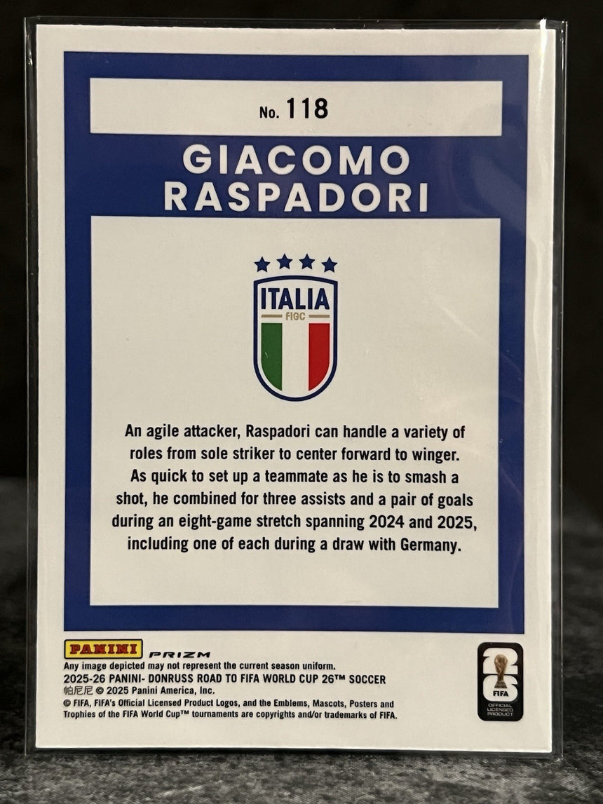 2025-26-donruss-road-to-world-cup-26-optic-prizm-giacomo-raspadori-italy-additional-one