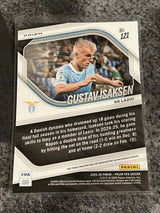 2025-26-panini-prizm-fifa-gustav-isaksen-red-checker-prizm-121-ss-lazio-additional-three